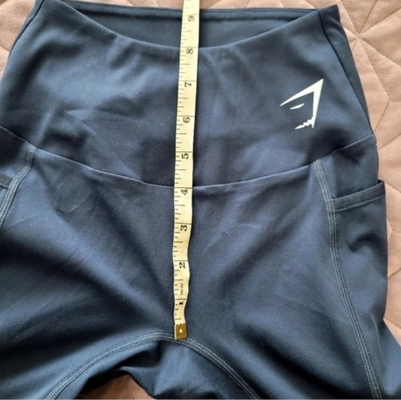 Gymshark training mesh pocket leggings slate blue size XS - Picture 10 of 12